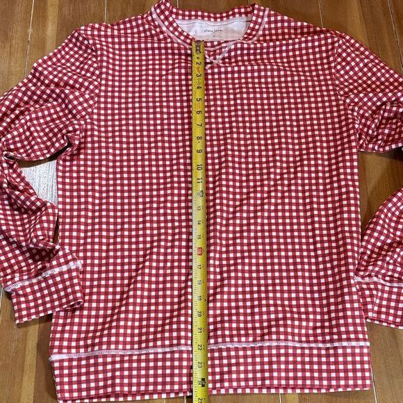 Red Checkered Women's Pajama Top - Picture 4 of 9
